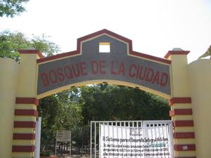 The entrance to the Bosque de la Cuidad, or City Park 