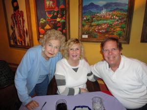 Nadine, Mary, and Henry at
    Tangos Restaurant