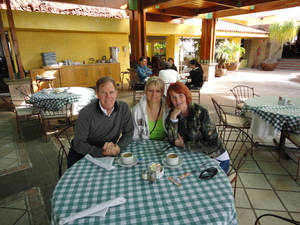 Nadine, Henry, and Chrissy at Real del Chapala Hotel